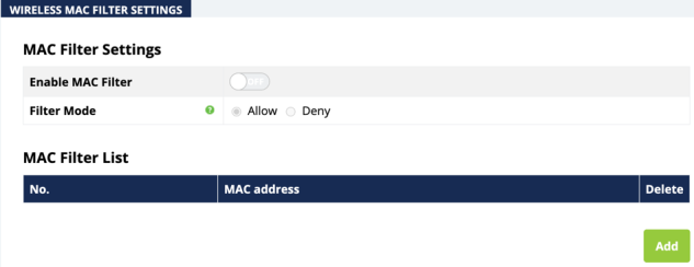 Advanced Wireless Settings